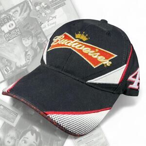 Black & Red Kevin Harvick Nascar Chase Authentic’s Budweiser Strapback Hat